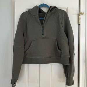 lululemon hooded cropped scuba sweatshirt